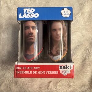 Ted Lasso Mini Glass Shot‎ Set of 4 Featuring Main Characters
